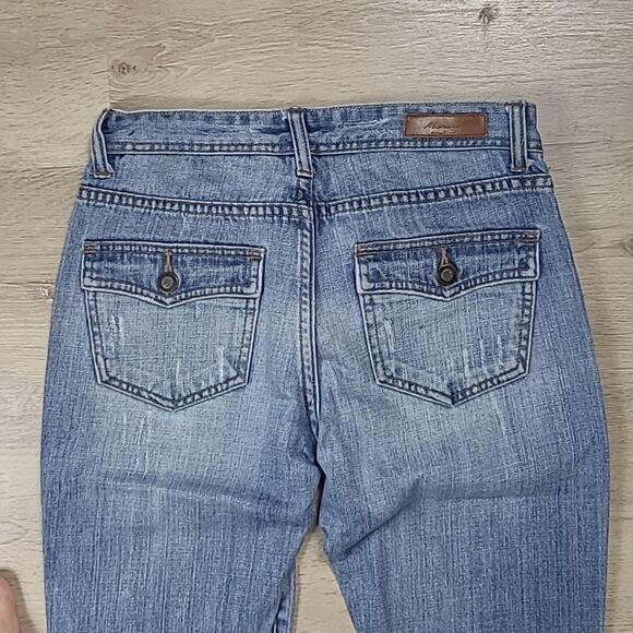 Abercrombie and Fitch Distressed Bootcut Jeans - Size 2 vintage - Picture 3 of 6